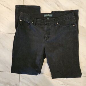 LRL Jeans Straight Leg Black size 12